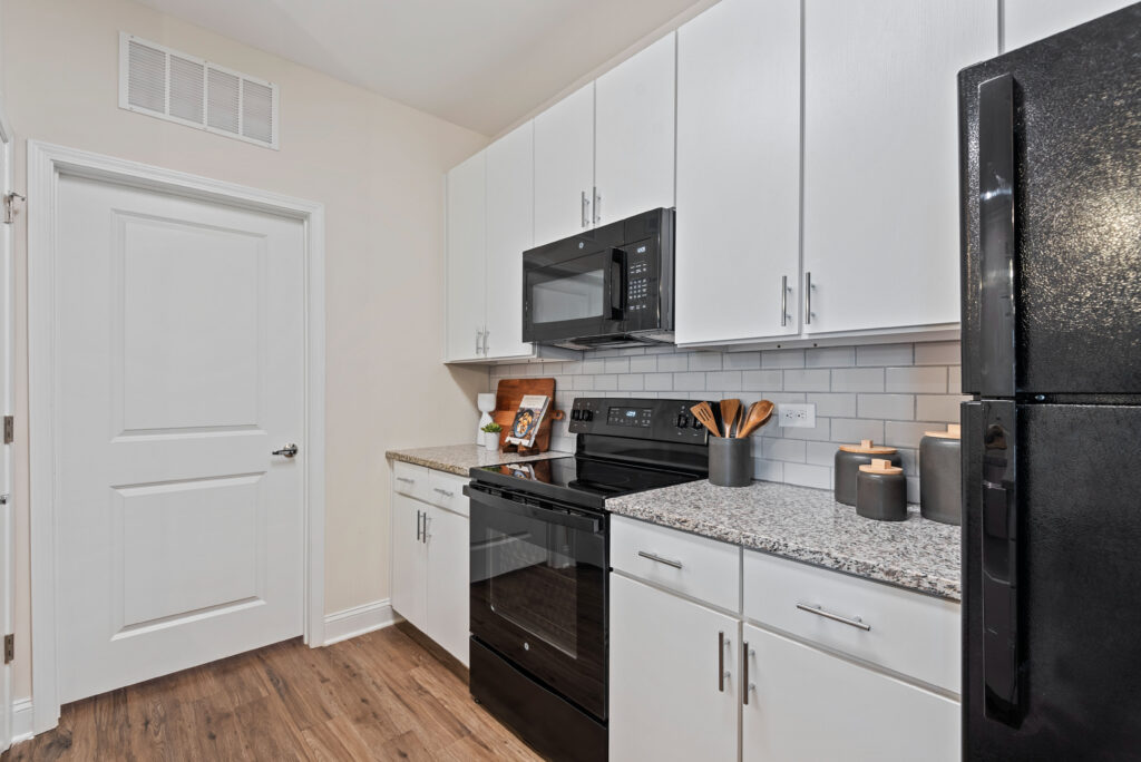 Kitchen with granite counter tops